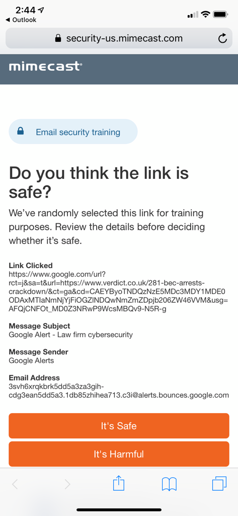 mimecast-link-safety-stop-gap-prompt